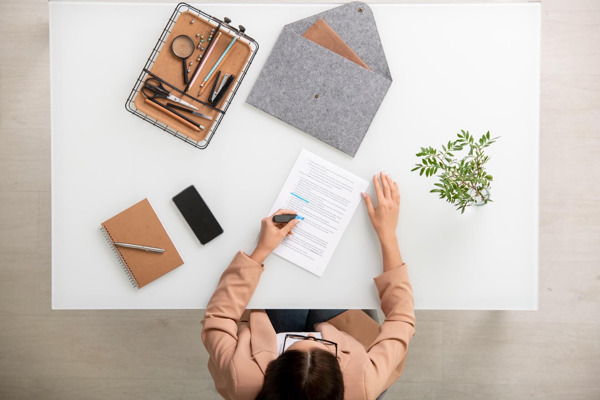 Diverse businesswoman using an operating lease